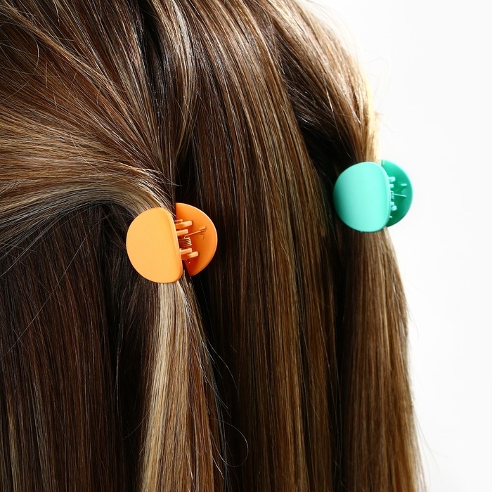 Краб для волос &laquo;Happy people&raquo;, набор 6 шт, 2.5 х 2.5 х 1.5 см