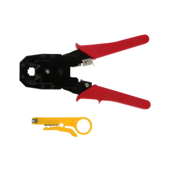 Кримпер ЛОМ, 200 мм, для обжима компьютерных RJ-45 и телефонных RJ-11/12 клемм Кримпер ЛОМ, 200 мм, для обжима компьютерных RJ-45 и телефонных RJ-11/12 клемм