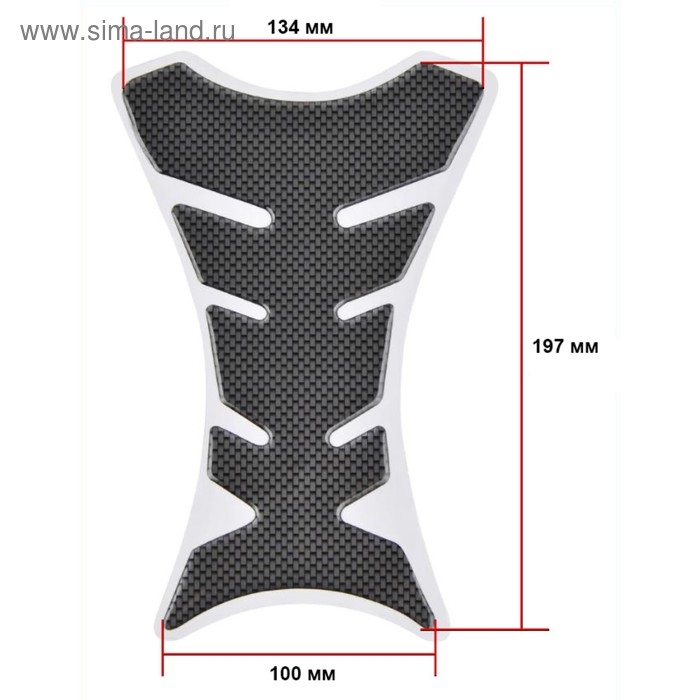 Наклейка защитная на топливный бак мотоцикла, карбон Наклейка защитная на топливный бак мотоцикла, карбон
