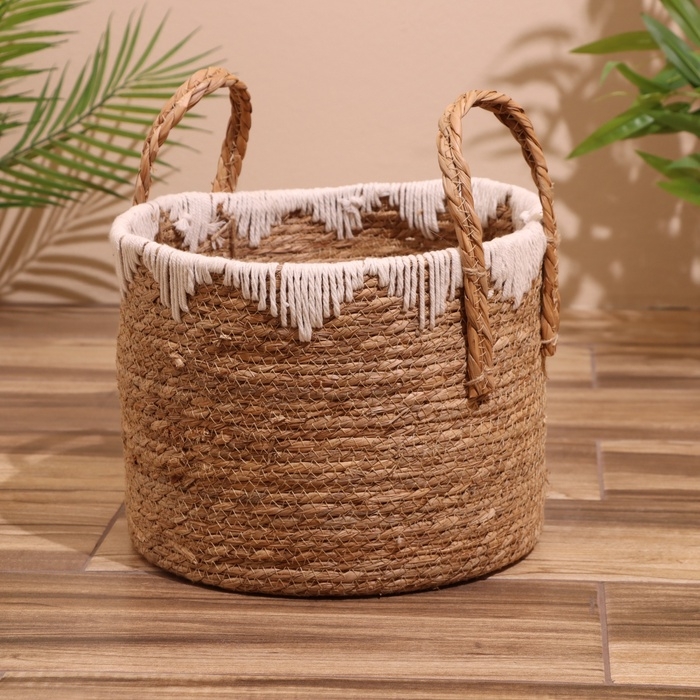 Набор плетёных корзин, 3 шт, 35х35х30 см Набор плетёных корзин, 3 шт, 35х35х30 см