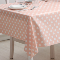Клеёнка на стол на нетканой основе Доляна &laquo;Горошек&raquo;, ширина 140 см, рулон 20 м