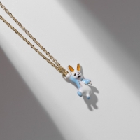Кулон &laquo;Прелесть&raquo; заяц, цветной в золоте, 40 см
