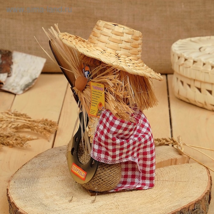 Оберег-домовой Оберег-домовой "Тимофей с ложкой и подковой", 29х24х19 см, микс