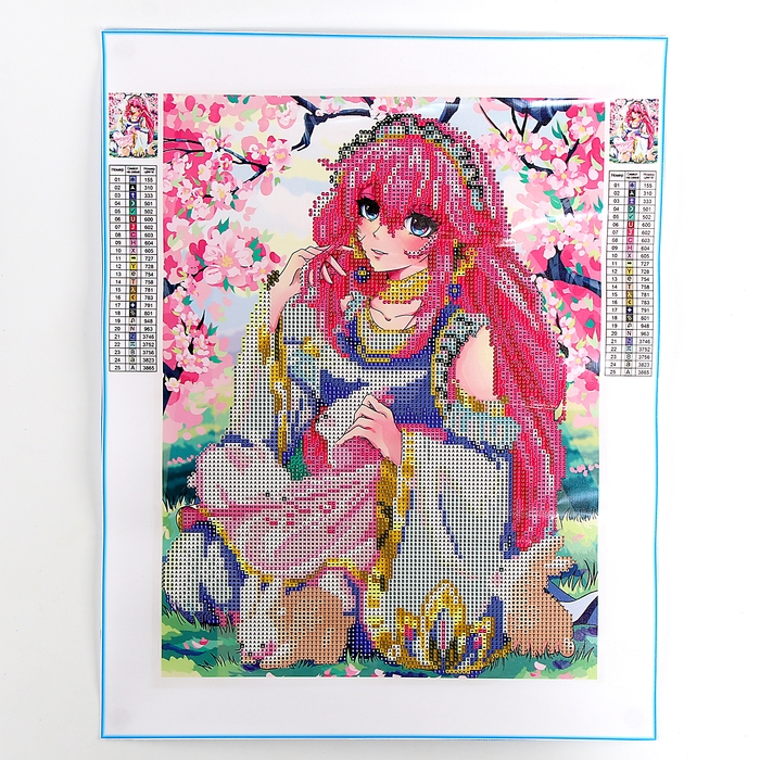 Алмазная мозаика с частичным заполнением на холсте &laquo;Нежная&raquo;, 30 х 40 см