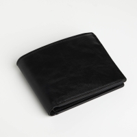 Портмоне мужское без застёжки, отдел для карт, монет, цвет чёрный Портмоне мужское без застёжки, отдел для карт, монет, цвет чёрный