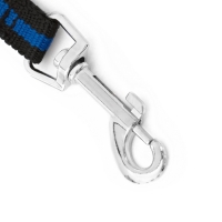 Поводок амортизирующий, 1,2-1,6 м х 1,5 см, чёрно-синий