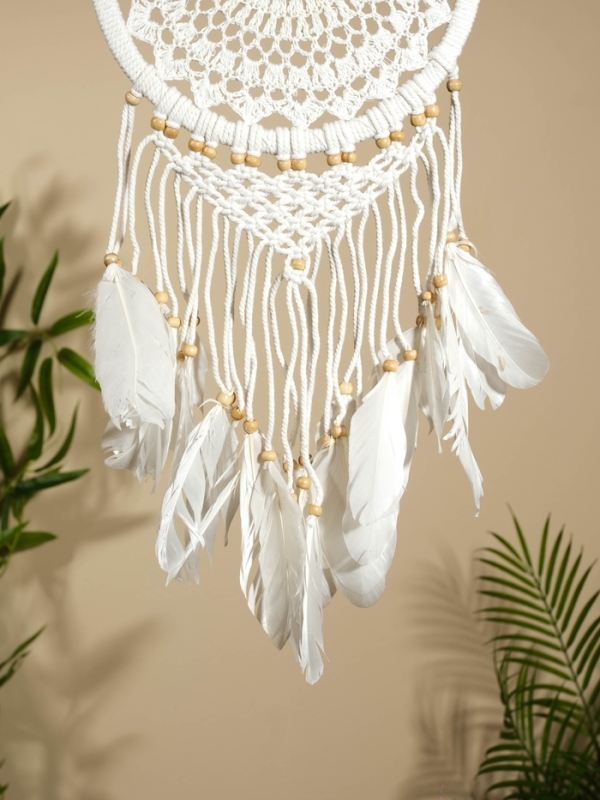 Ловец снов "Белый цветок" 22х75 см.