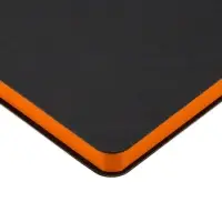 Ежедневник Bookmark, недатированный, черный с оранжевым