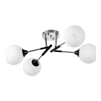 Люстра "Индис" 4хЕ27 40Вт черно-хромовый 60х60х26 см Люстра "Индис" 4хЕ27 40Вт черно-хромовый 60х60х26 см