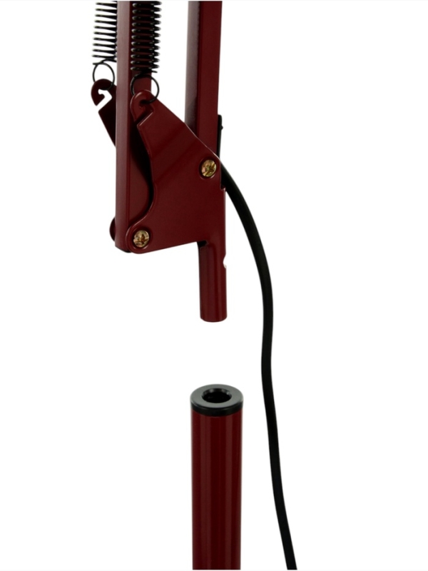 Торшер "Валли" 1х40Вт Е27 бордовый 28,5х28,5х178см