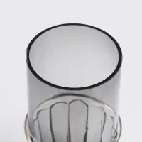 Ваза &laquo;Лоренцо&raquo;, 25&times;10 см, стекло, чёрная