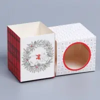 Бонбоньерка новогодняя &laquo;С новым годом!&raquo;, 6.2&times;7&times;6.2 см