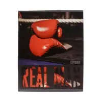 Тетрадь 48 листов в клетку, Calligrata, Real Man, обложка мелованный картон, МИКС