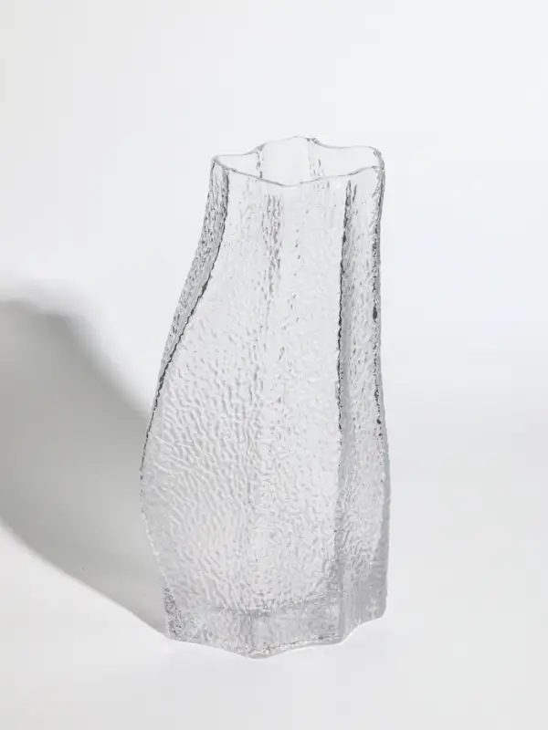 Ваза стекло настольная "Дженис" 25х12х8 см, прозрачный