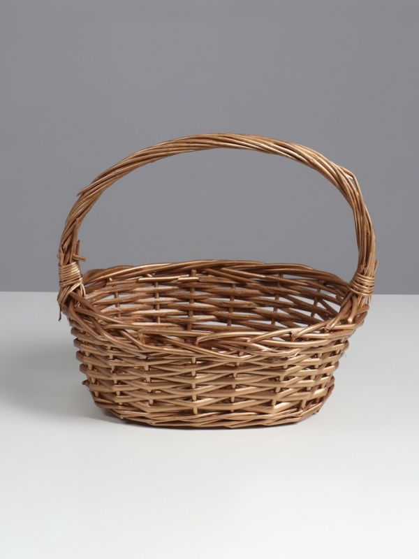 Набор корзин овальные 3 шт,  L: 39х29 см, высота 13 см, высота с ручкой 36 см.M: 33*24*11H*33HHS: