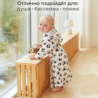 Халат детский муслиновый LoveLife &laquo;Панды&raquo; (3 года, рост 98-104 см) 100% хлопок, 235 гр/м2