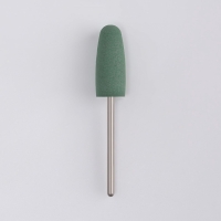 Фреза силиконовая для полировки, средняя, 10 &times; 24 мм, в пластиковом футляре, цвет зелёный