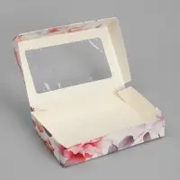 Кондитерская упаковка, коробка с ламинацией &laquo;Для тебя цветы&raquo;, 20 х 12 х 4 см