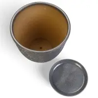 Горшок цветочный с поддоном 7,5 л, керамика "Шагрень" (М)