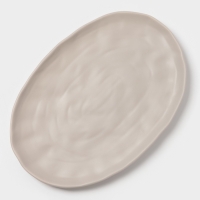 Блюдо овальное Magistro "Potter" 33см 33х22,8х2,5 цвет светло-серый