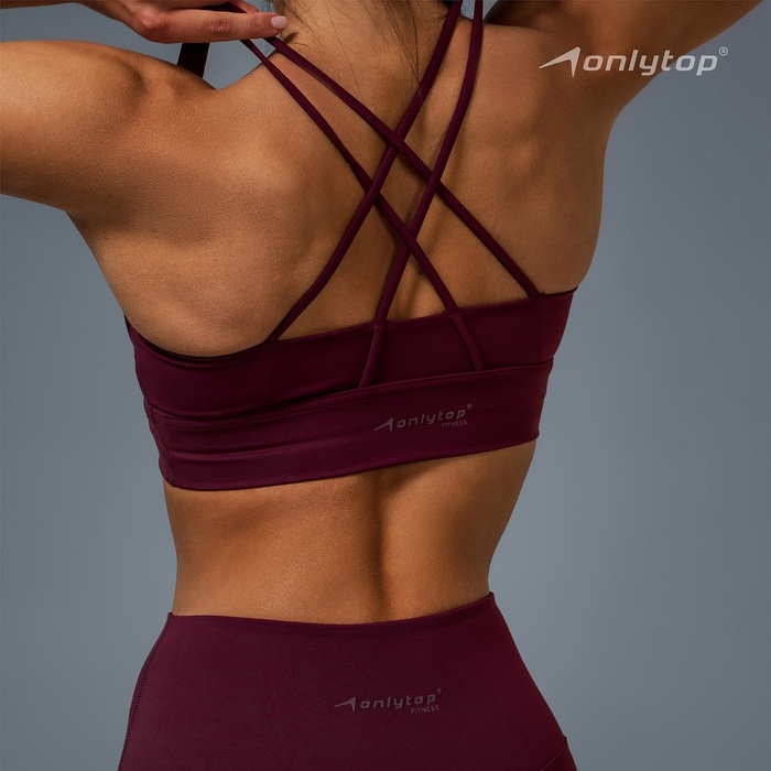 Топ спортивный Sculpt, р-р M, цвет сливовый Топ спортивный Sculpt, р-р M, цвет сливовый