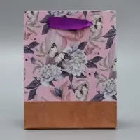 Пакет подарочный крафтовый, упаковка, &laquo;Живи мечтой&raquo;, S 12 х 15 х 5.5 см