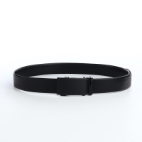 Ремень мужской, ширина 3,5 см, пряжка автомат, цвет чёрный