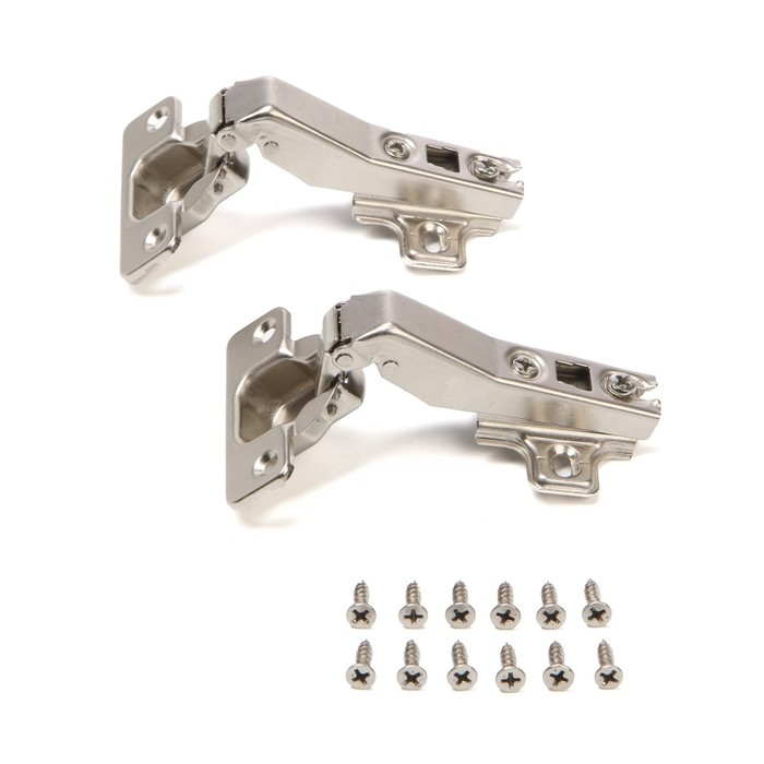 Петля мебельная накладная 45 градусов ТУНДРА ПМ1, без доводчика, 4 шт