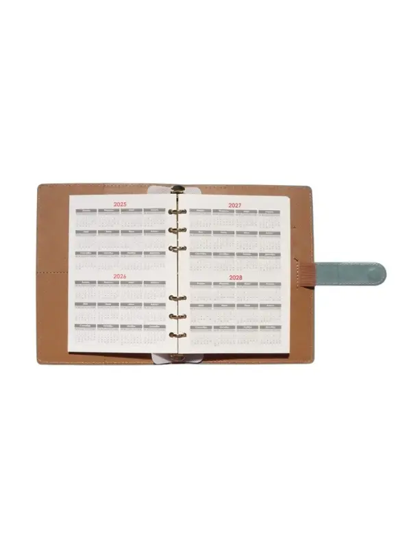 Органайзер на кольцах, C6, с хлястиком, 80л, линия, к/зам, Зеленый