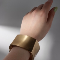 Браслет металл &laquo;Манжета&raquo; квадратный, цвет золото