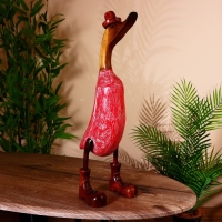 Сувенир "Утка в красном" дерево 45 см