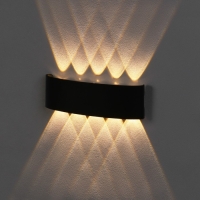 Светильник фасадный "Полусфера", FSD-099, 10 Вт, 3000К, 5 лучей, IP65, 220 В, металл, черный 10085 Светильник фасадный "Полусфера", FSD-099, 10 Вт, 3000К, 5 лучей, IP65, 220 В, металл, черный 10085