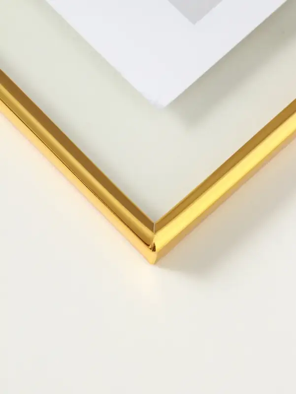 Фоторамка металл на 1 фото 15х15 см "Лофт" золото гальваника 1,2х15,5х15,5 см