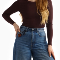 Портупея с кулоном &laquo;Сердечко&raquo; кожа, трансформер, коричневая, 150 см