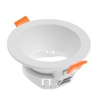 Светильник встраиваемый под лампу MR16, круг, пластик, белый