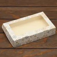 Коробка складная &laquo;Снежинка&raquo;, 20&times;12&times;4 см с окном