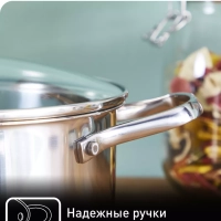 Кастрюля со стеклянной крышкой Cook Eat, 18 см, 2,2 л