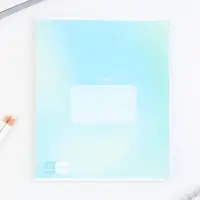 Тетрадь в клетку, 12 листов, А5, на скрепке, блок №1 &laquo;Градиент&raquo;МИКС