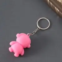 Брелок резина "Пингвин в наушниках" МИКС 4,7х3,5х2,2 см