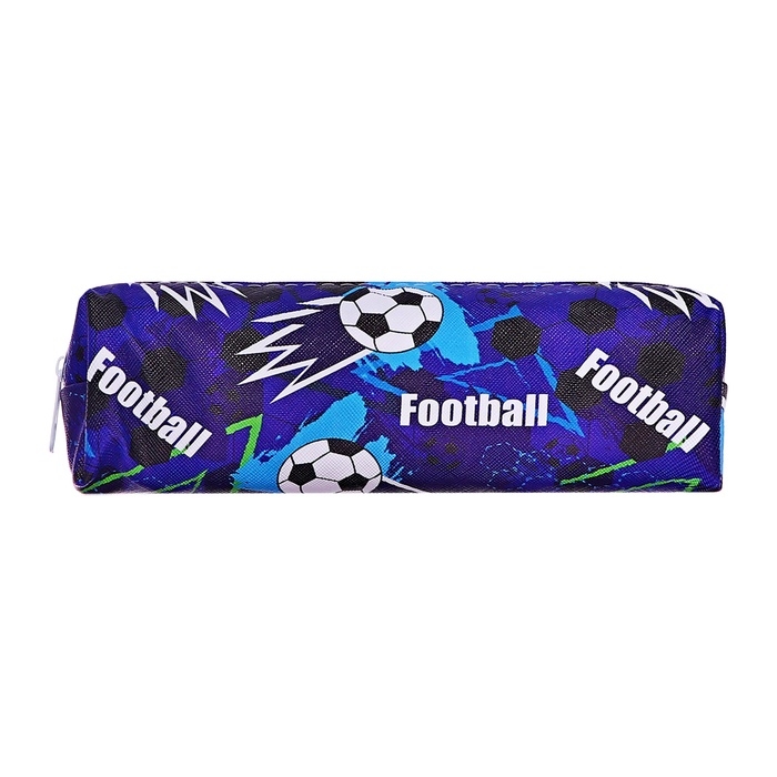 Пенал школьный "Футбол" на молнии, МИКС