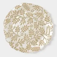 Тарелка "КРАСКИ ОСЕНИ" 21 см, золотой цвет