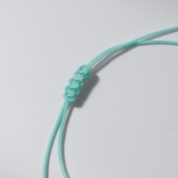 Браслет ассорти на нити &laquo;Черепашка&raquo; звезда, серый в серебре