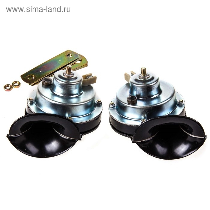 Сигнал звуковой Skyway 009, LADA, d=87 мм, 12 В, 105 Дцб, сталь/пластик, 2 шт , S07601009