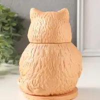 Шкатулка для украшений с крышкой &laquo;Кот Теремок&raquo;, 15&times;10 см, гипс, рыжий