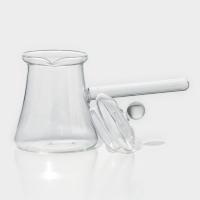 Турка стеклянная с крышкой Magistro &laquo;Арабика&raquo;, 350 мл, 19&times;8,5&times;14 см