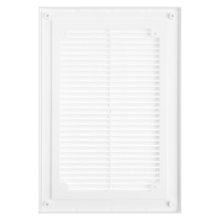 Решетка вентиляционная ZEIN Люкс ЛР206, 206 х 300 мм, с сеткой, разъемная