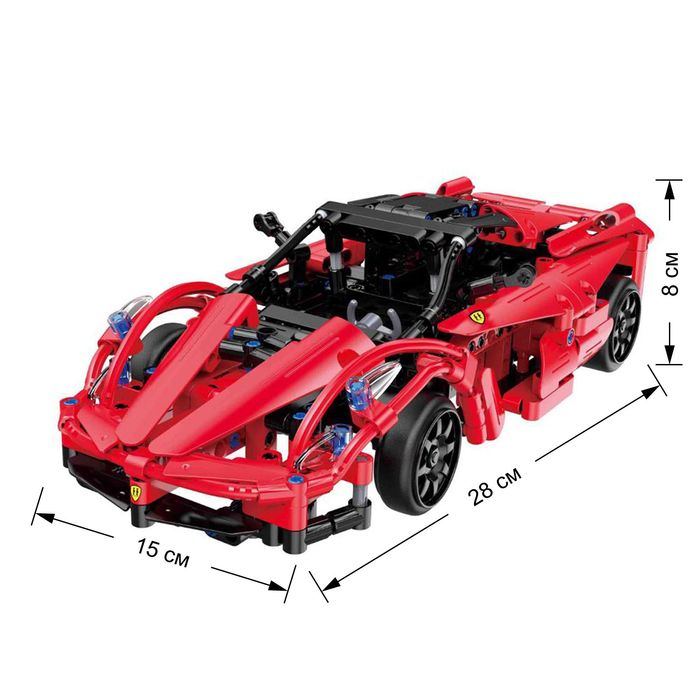 Конструктор радиоуправляемый &laquo;Тачка&raquo;, с аккумулятором, 380 деталей