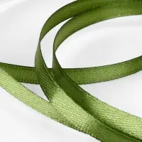 Лента атласная, 6 мм, 23&plusmn;1 м, насыщенно-зелёная №113