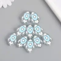 Бусина для рукоделия и плетения &laquo;Арт Узор. Голубая ракета&raquo;, пластик, 0.8&times;2.2&times;3.2 см