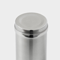 Баночка для сахарной пудры и корицы, 400 мл, нерржавеющая сталь, серебристая Баночка для сахарной пудры и корицы, 400 мл, нерржавеющая сталь, серебристая